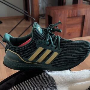 Adidas Men's Dark Green Ultra Boost Sneakers